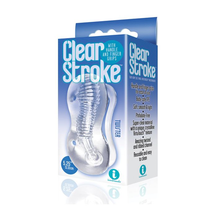 The 9's Clear Stroke Twister Masturbator