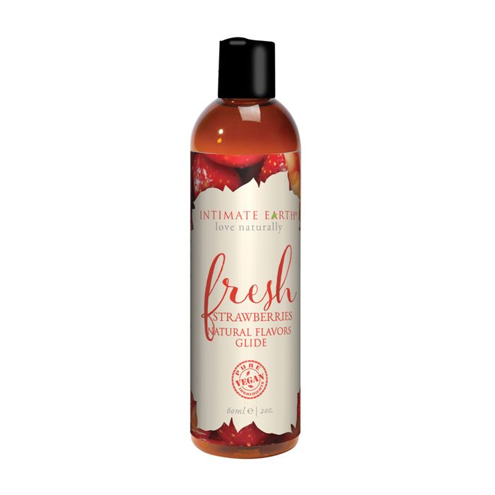 Intimate Earth Natural Flavors Glide - 60 ml Fresh Strawberries