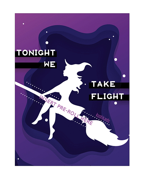 Halloween Take Flight Greeting Card w/Matchbook 