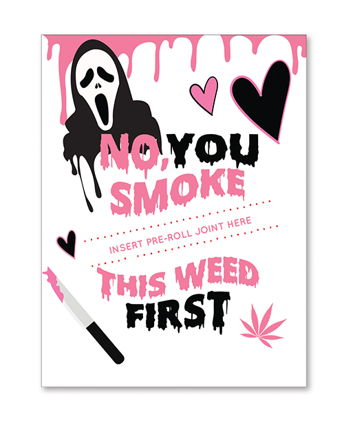 Halloween GhostFace Greeting Card w/Matchbook 