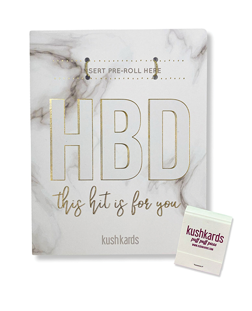 HBD Birthday Greeting Card w/Matchbook 