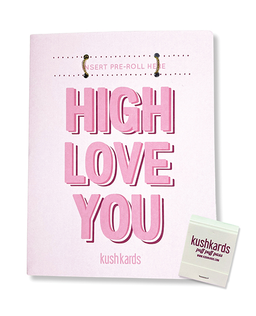 High Love You Greeting Card w/Matchbook 