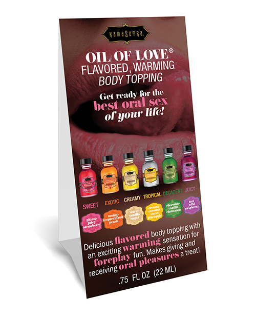PROMO Kama Sutra Oil of Love Shelf Talker