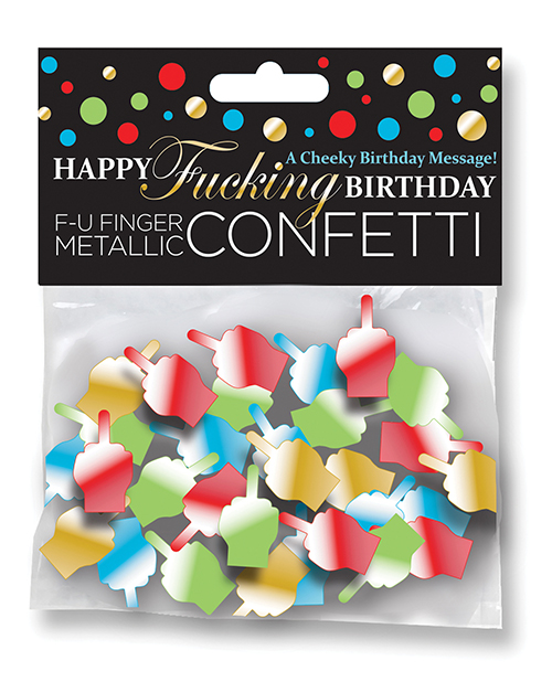 Happy Fucking Birthday FU Finger Confetti 