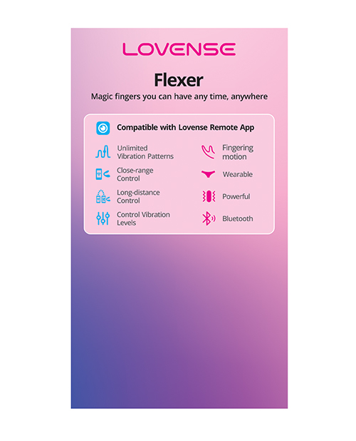 PROMO Lovense Flexer Dual Panty Vibrator Display Card for Product Stand LOV0302-POS