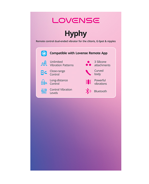 PROMO Lovense Hyphy Hi-Frequency Stimulator Display Card for Product Stand LOV0302-POS