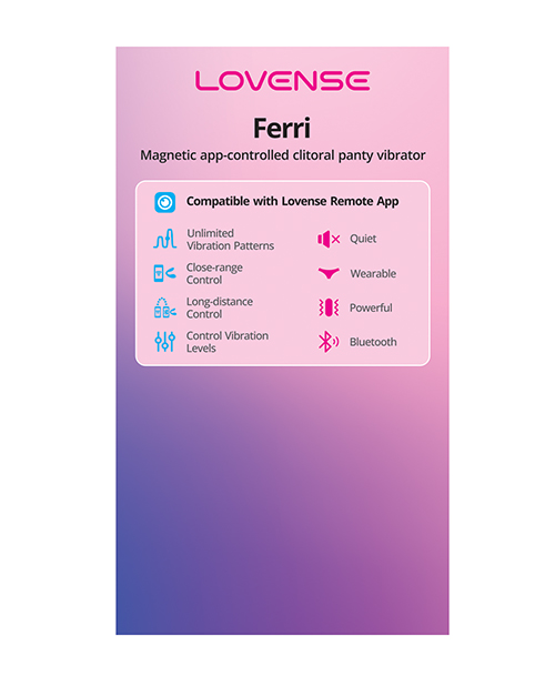 PROMO Lovense Ferri Panty Vibe Display Card for Product Stand LOV0302-POS