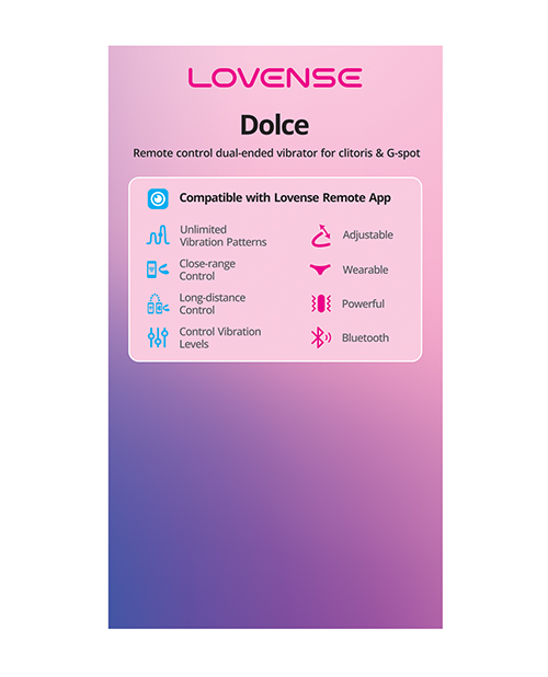 PROMO Lovense Dolce Adjustable Dual Stimulator Display Card for Product Stand LOV0302-POS