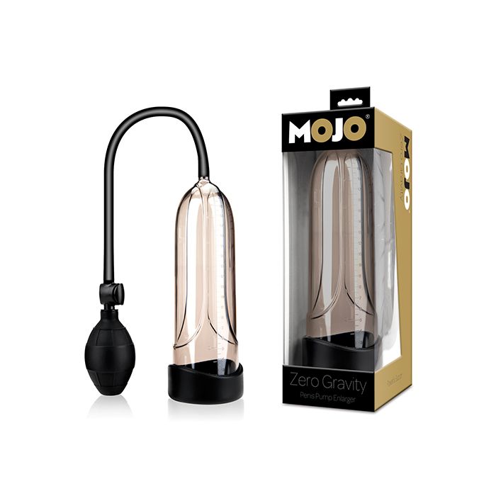 Mojo Zero Gravity Penis Pump Enlarger - Black/Smoke