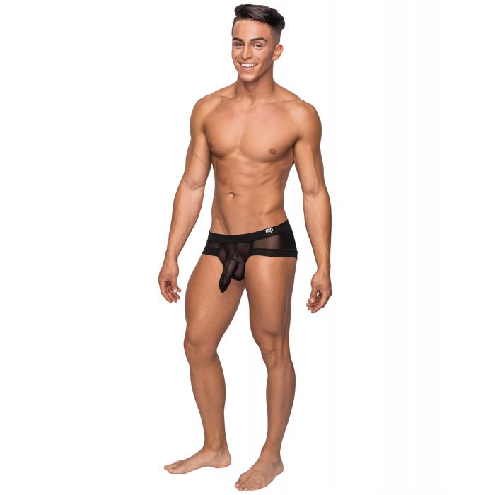 Hoser Stretch Mesh Micro Mini Short Black LG