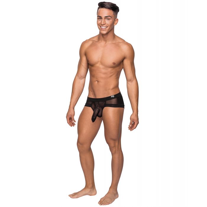 Hoser Stretch Mesh Micro Mini Short Black XL
