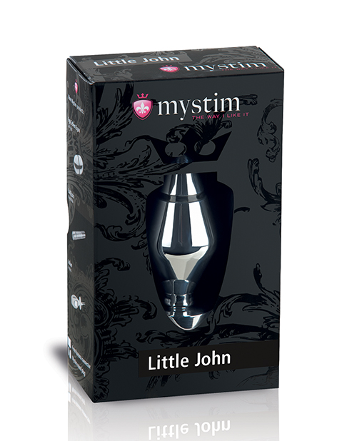 Mystim Little John Buttplug Small Aluminum - Silver 
