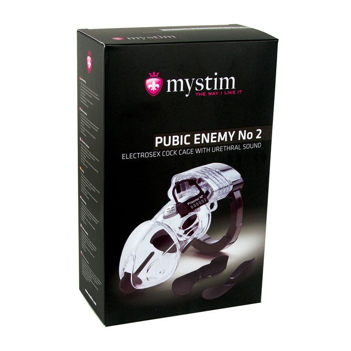Mystim Pubic Enemy #2 Cock Cage - Clear