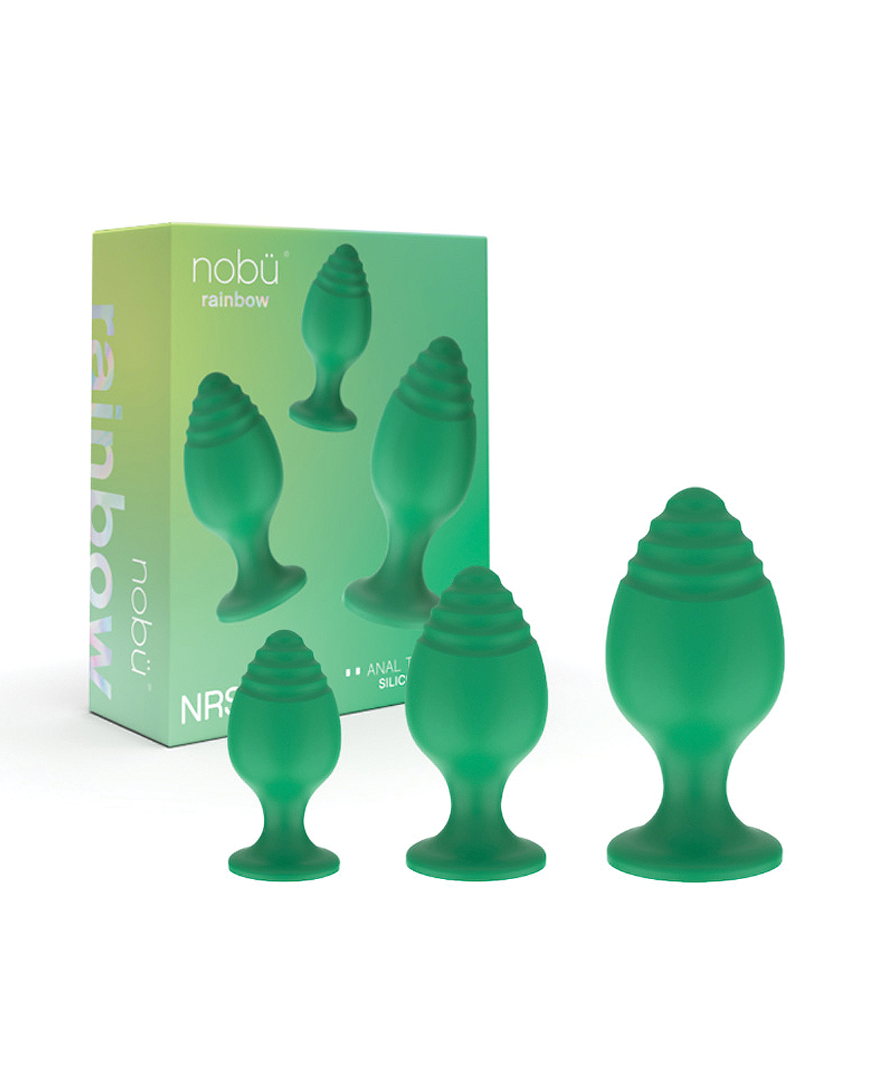 Nobu Rainbow Silicone Plug Set - Green