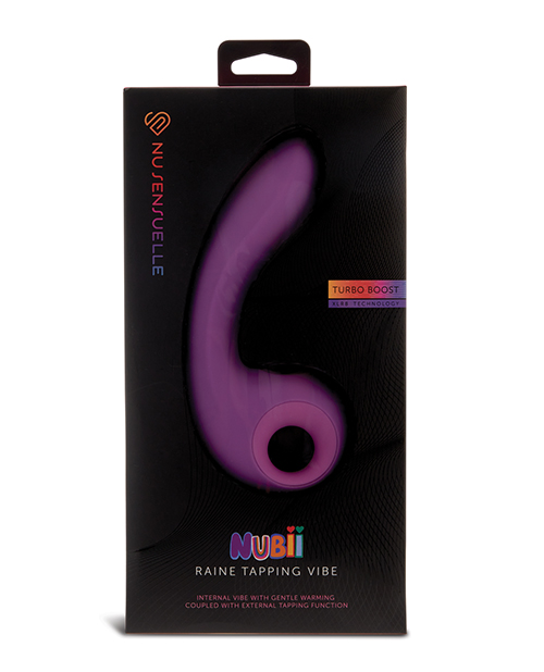 Nu Sensuelle Raine Nubii Tapping Vibe w/Turbo Boost & Warming - Purple 