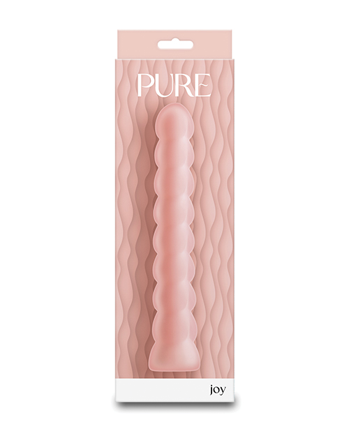 Pure Joy Textured Vibrator - Peach 