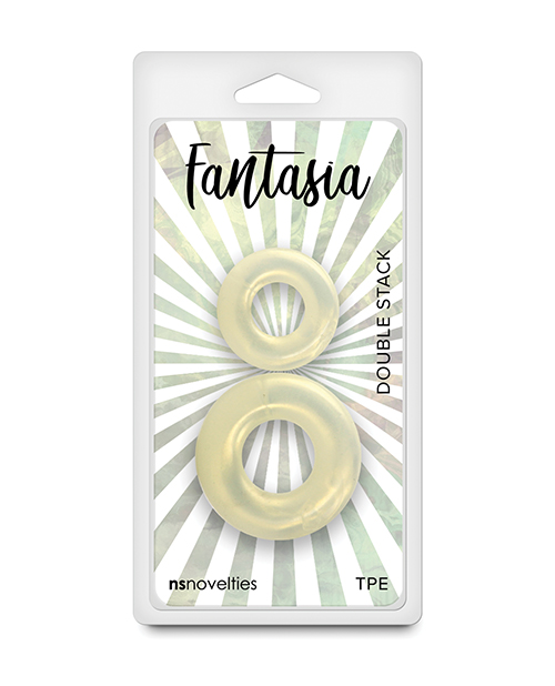 Fantasia Double Stack Cock Rings - Amber 