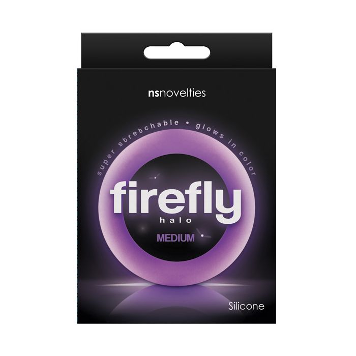 Firefly Halo Medium Cockring - Purple
