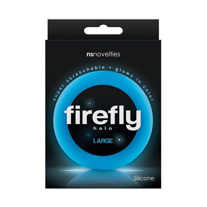 Firefly Halo Large Cockring - Blue