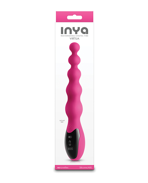 INYA Virtua Digital Beaded Anal Vibrator - Pink 