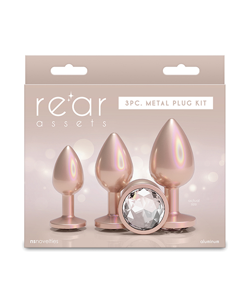 Rear Assets 3 pc Trainer Kit w/Clear Gem - Iridescent Champagne 