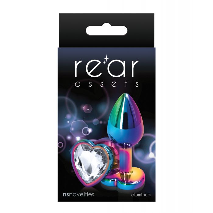 Rear Assets Multicolor Heart Small - Clear