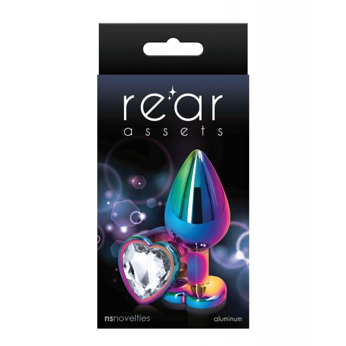 Rear Assets Multicolor Heart Medium - Clear