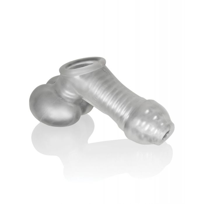 Oxballs Sackjack Wearable Jack Off Sheath - Clear Frost 