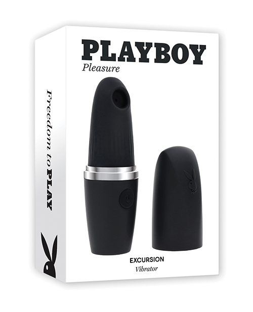 Playboy Pleasures Excursion Clitoral Suction Vibe - Black 