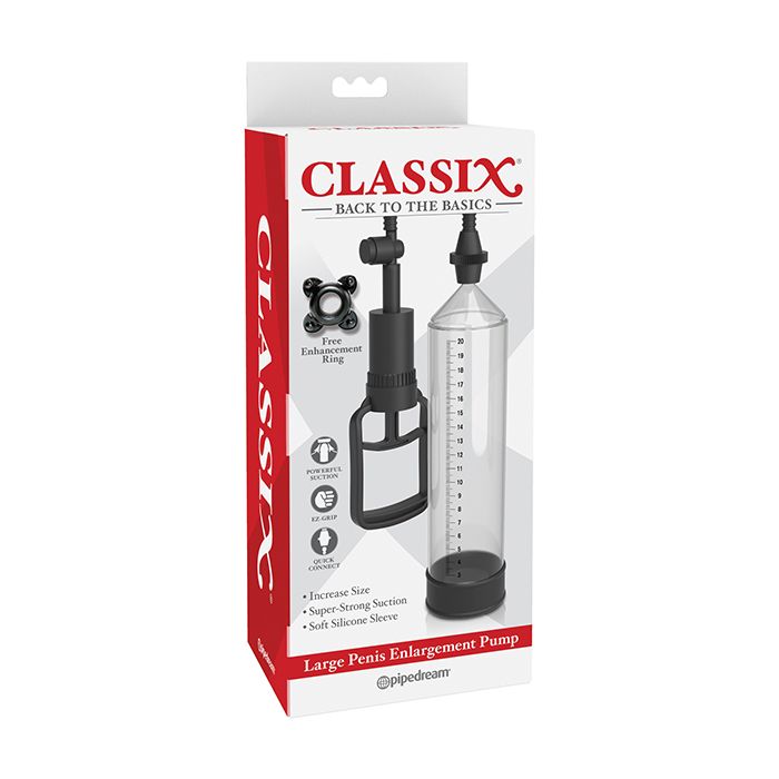 Classix Large Penis Enlargement Pump - Clear