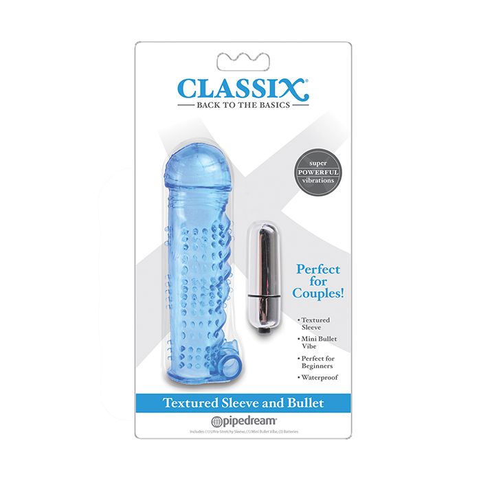 Classix Textured Sleeve & Bullet - Blue