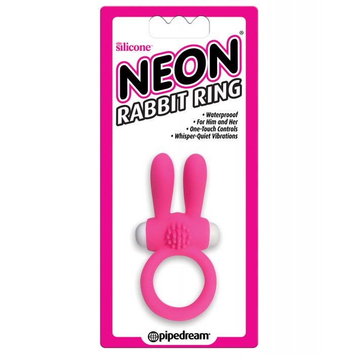 Neon Luv Touch Rabbit Ring - Pink