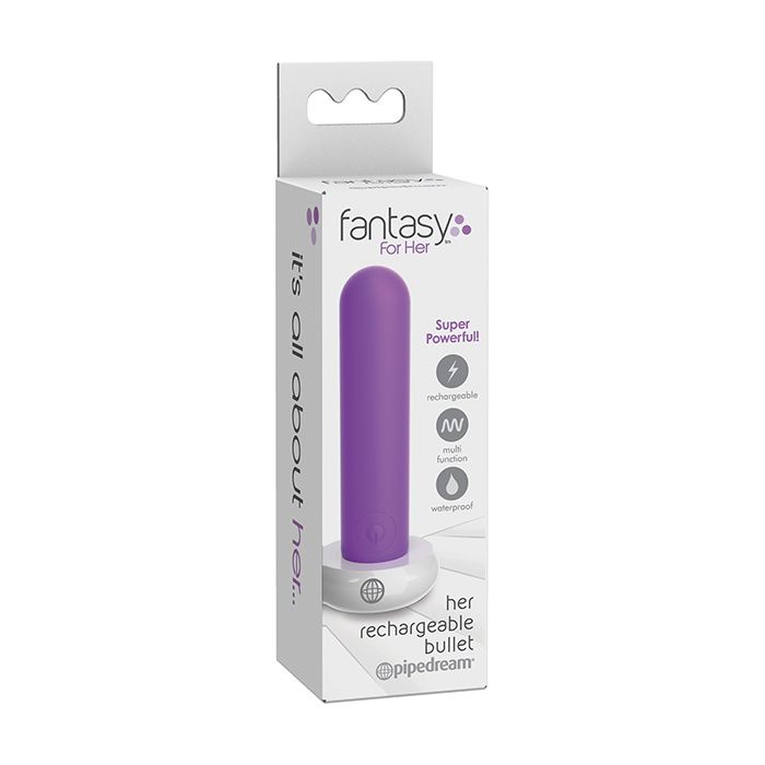 Fantasy For Her Rechargeable Bullet - Purple
