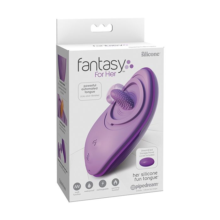 Fantasy For Her Silicone Fun Tongue - Purple