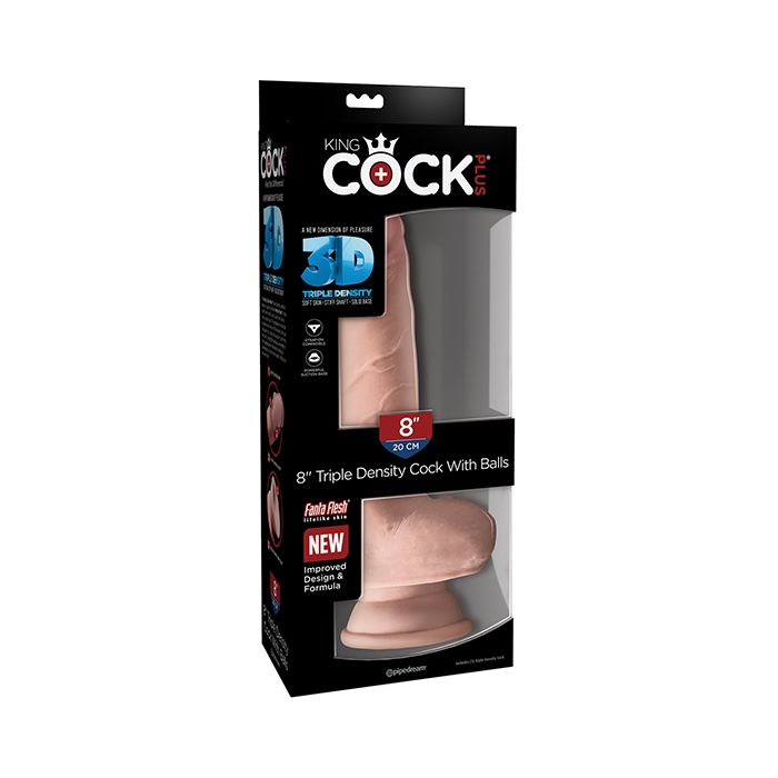 King Cock Plus 8" Triple Density Cock w/Balls