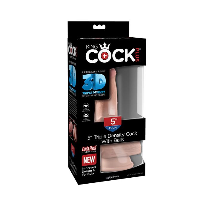 King Cock Plus 5" Triple Density w/Balls
