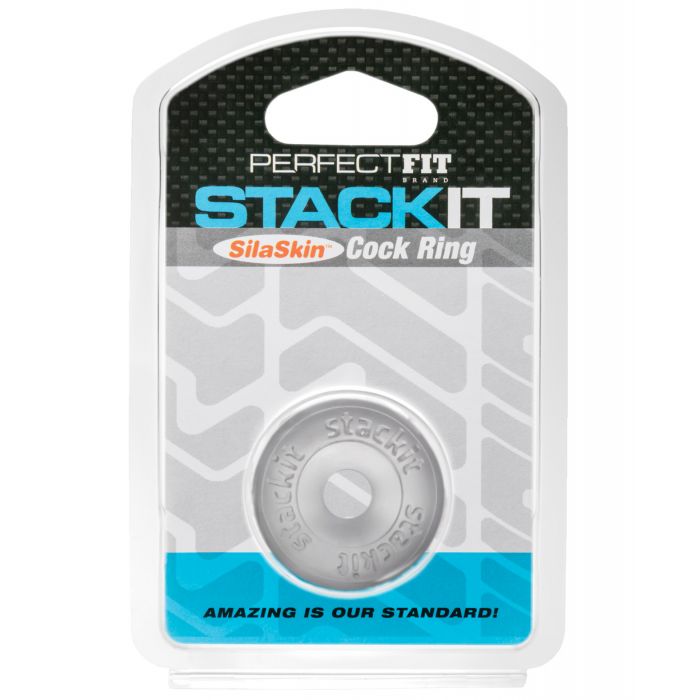 Perfect Fit Stackit Cock Ring - Clear
