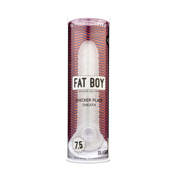 Perfect Fit Fat Boy 7.5" Checker Plate Sheath- Clear