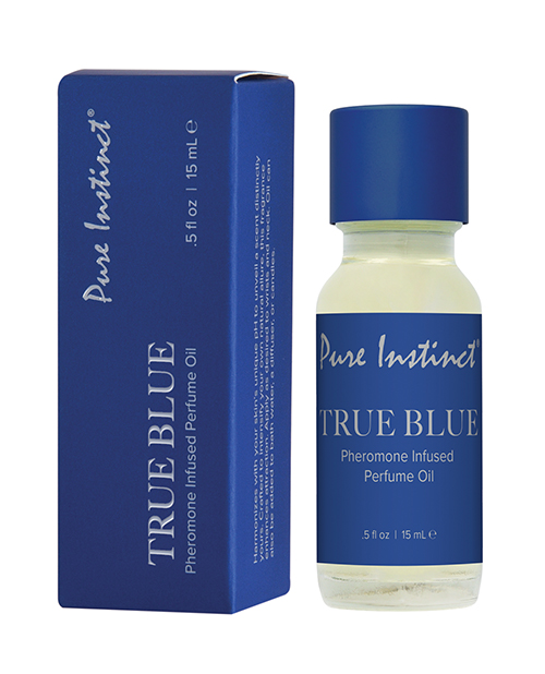 Pure Instinct Pheromone Perfume Oil w/Dripper - 15 ml True Blue 