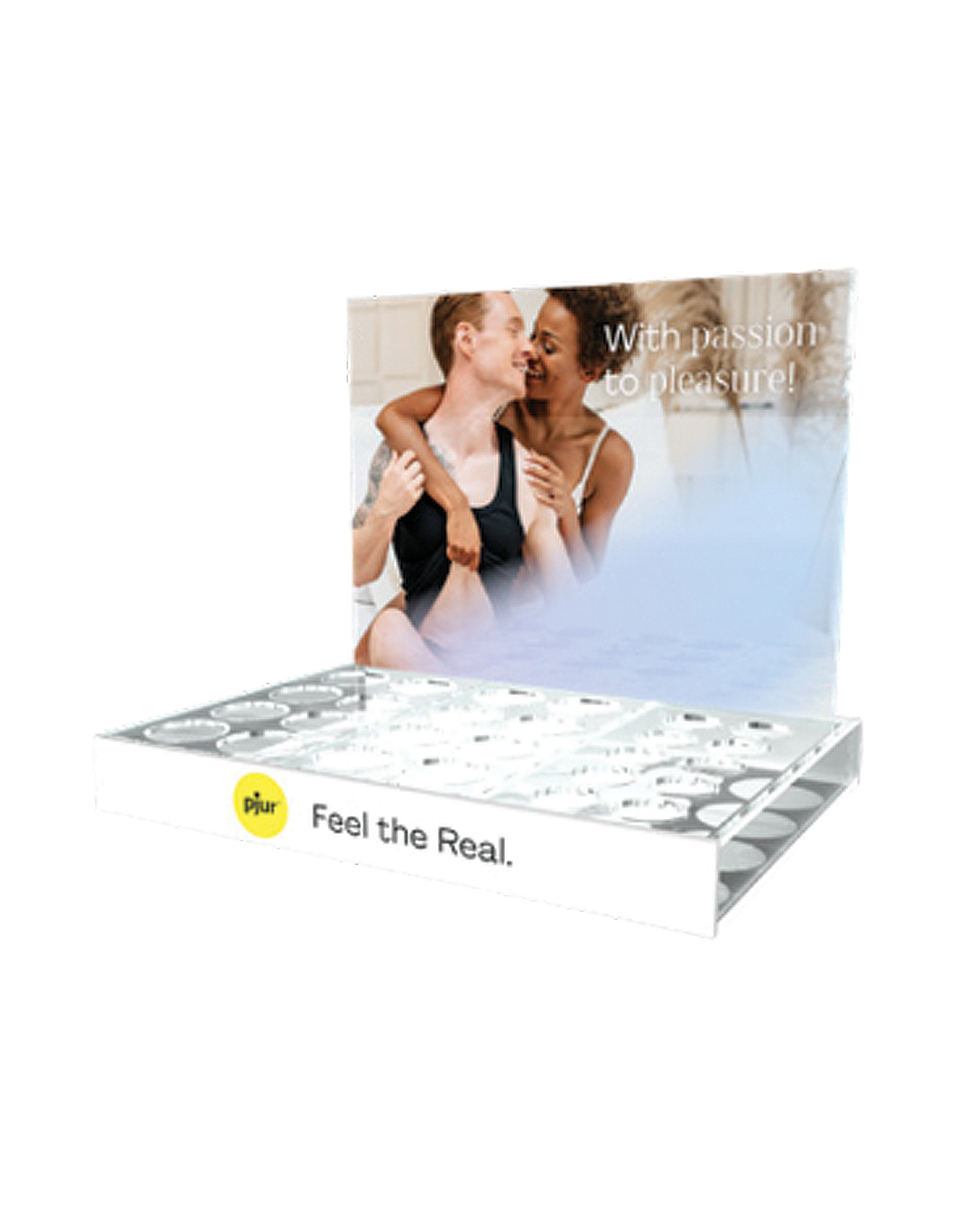 PROMO Pjur Acrylic Display - White