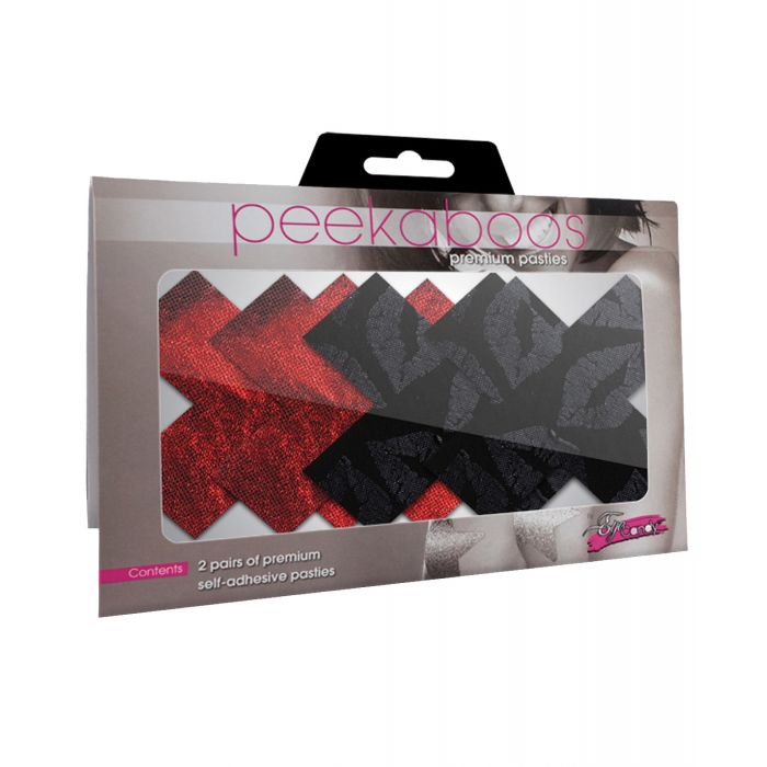 Stolen Kisses Xs - Red & Black Pack of 2