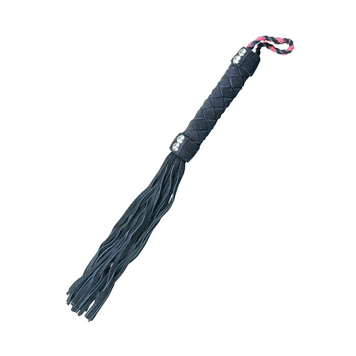 Plesur 15" Leather Flogger - Black