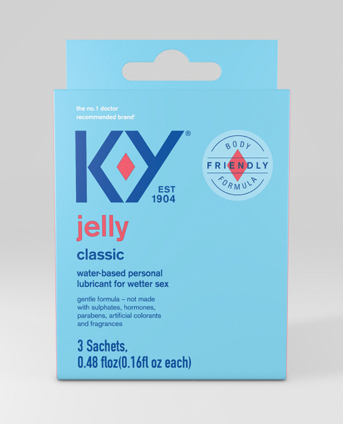 K-Y Water Based Jelly Lube - Pack of 3 Sachet 