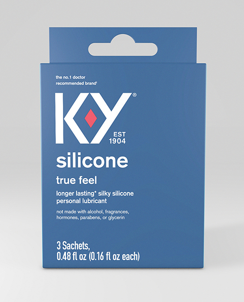 K-Y Silicone True Feel Lube Pack of 3 Sachet