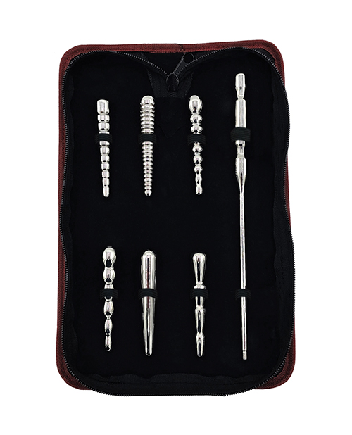 Rouge Stainless Steel Penis Plug Set of 6 - Silver
