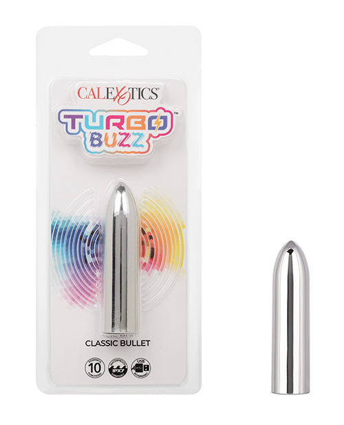 Turbo Buzz Classic Bullet Stimulator - Silver 