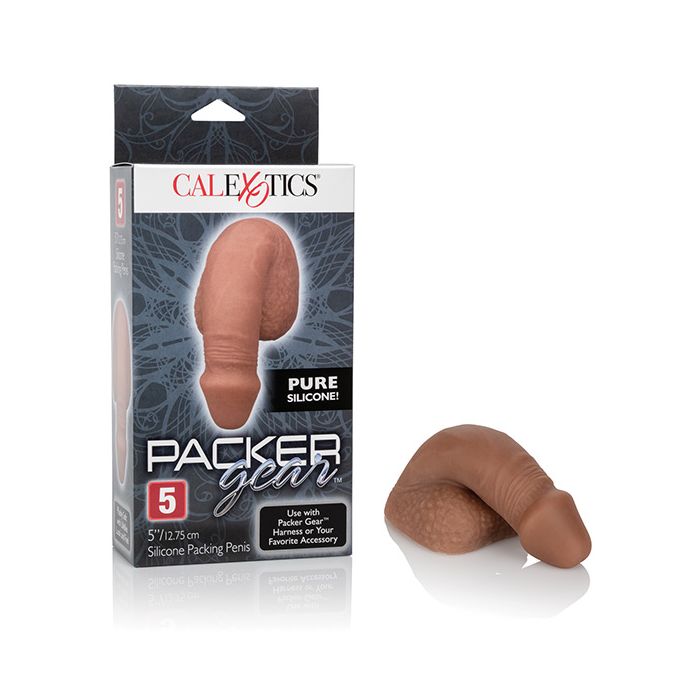 Packer Gear 5" Silicone Packing Penis - Brown