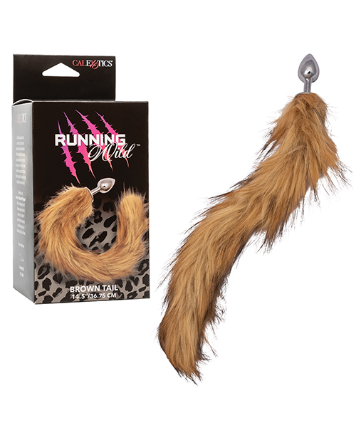Running Wild Brown Tail Metallic Anal Probe 