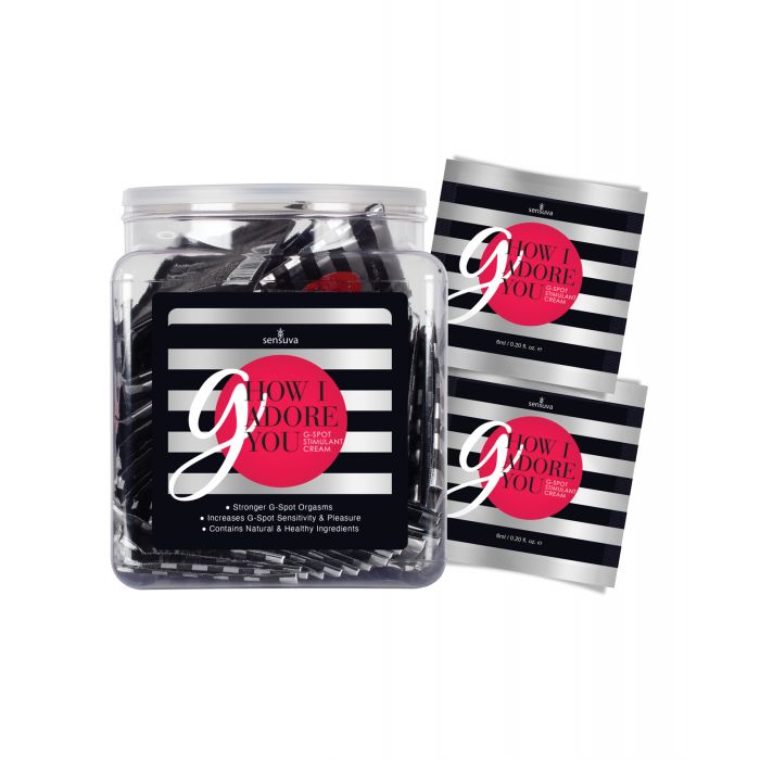 G How I Adore you G-Spot Enhancement Cream - Tub of 100 Single Use Packet