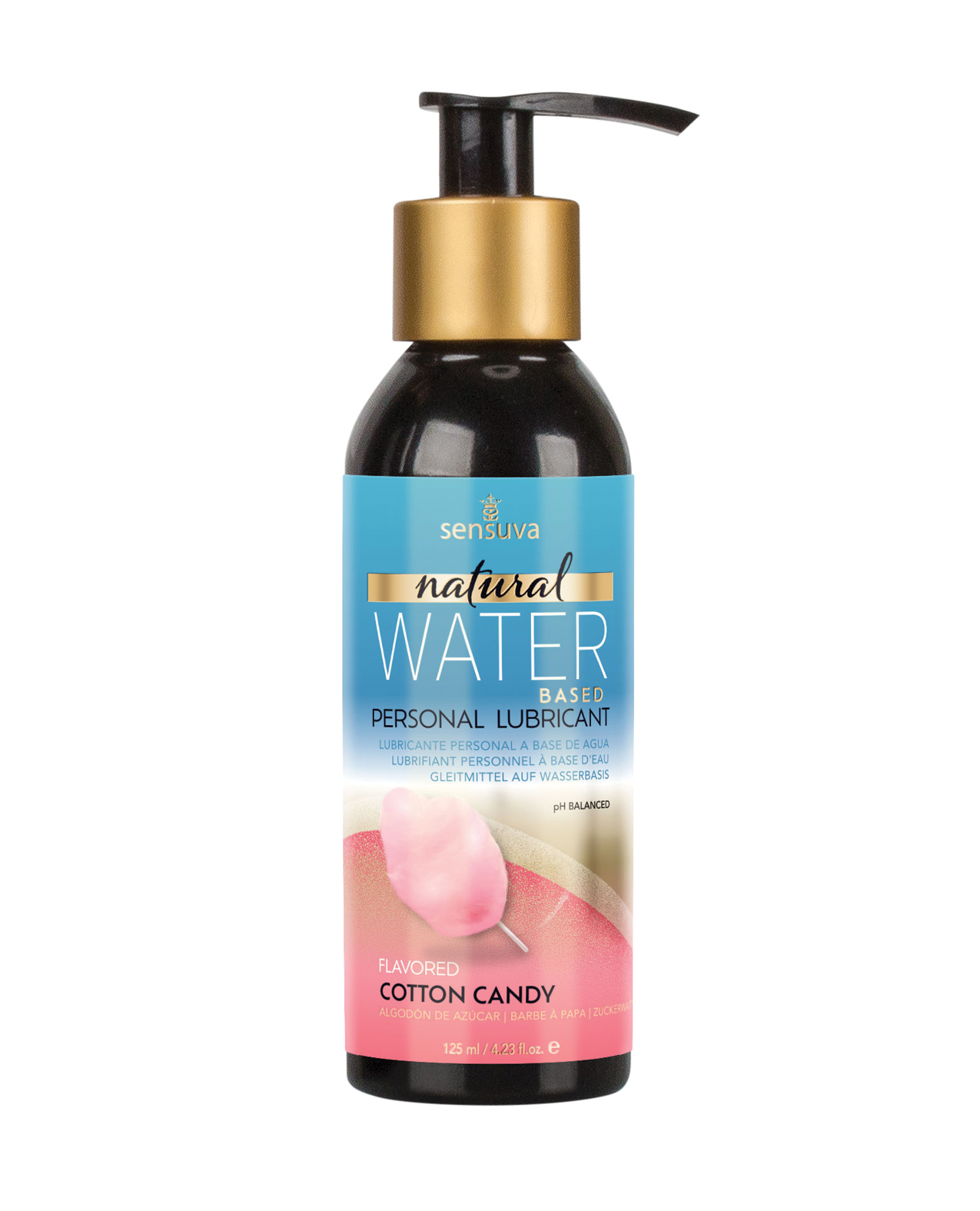 Sensuva Natural Water Based Personal Moisturizer - 4.23 oz Cotton Candy 